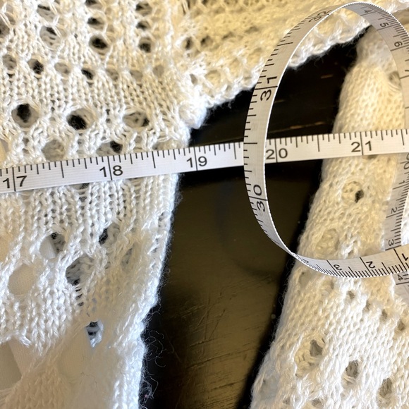 Rickis off white long open front cardigan and tank - Picture 11 of 12